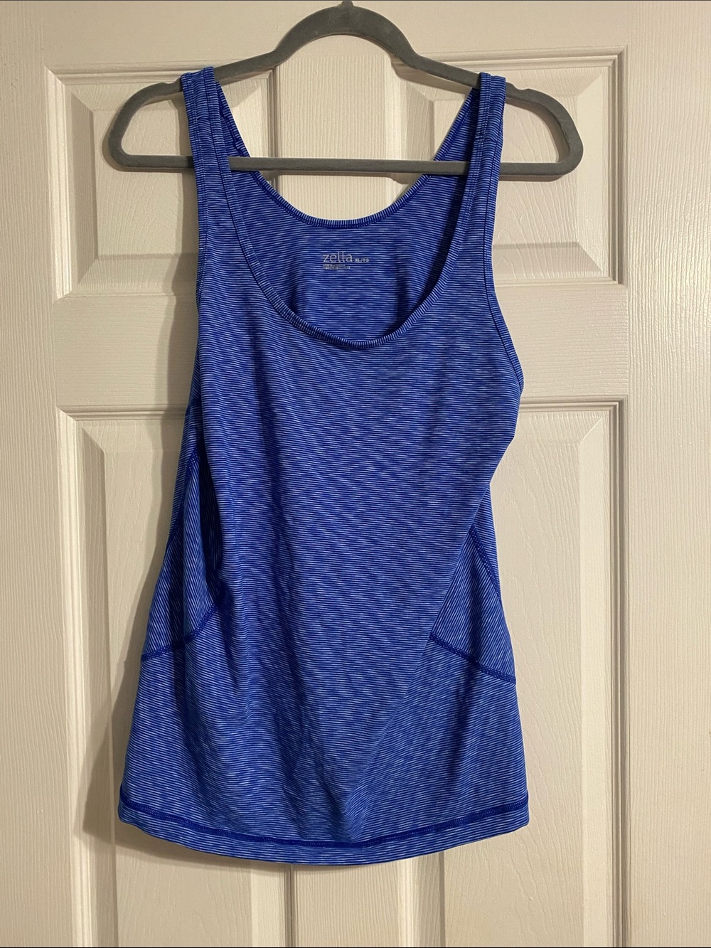 Zella Royal Blue Heather Scoop Neck Tank